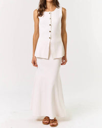 Lalavon - Lara Sleeveless Button Down Top