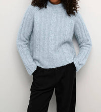 Kaffe - Kanaja Cable Knit Funnel Neck Pullover