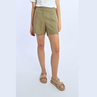 Molly Bracken - High Waist Linen Shorts