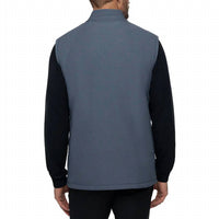 TravisMathew Men's Clear Cut Vest in insignia vintage indigo 1 - men's jacket - detail view