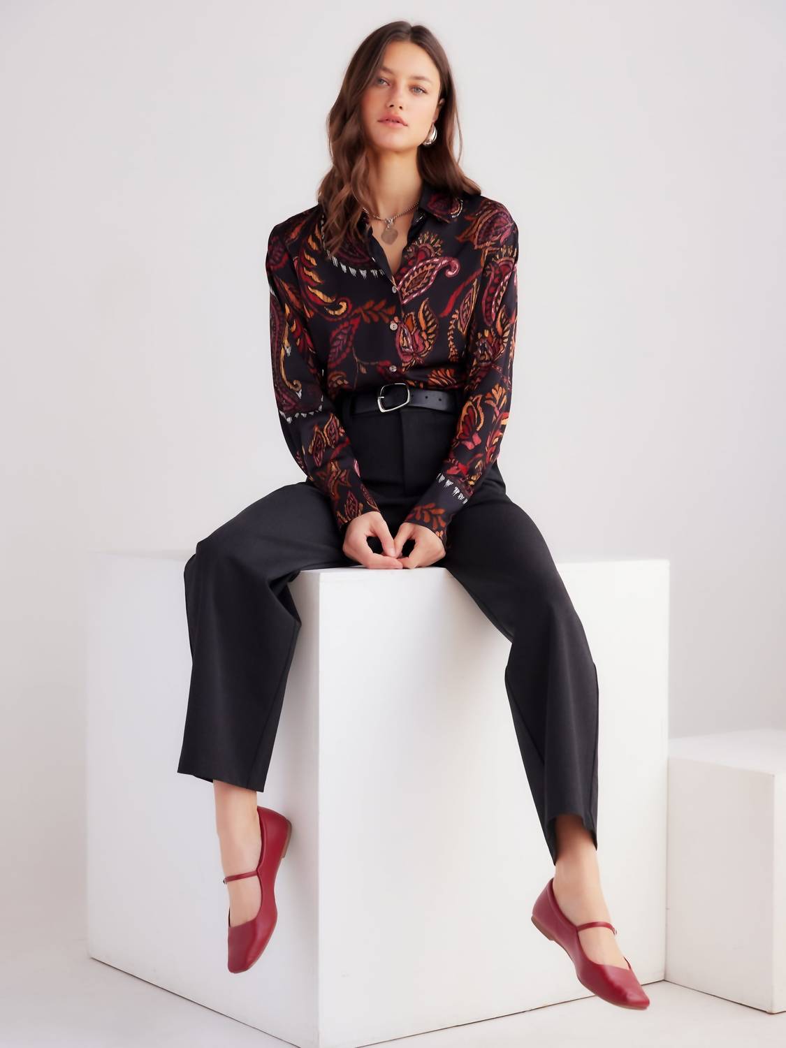 Fifteen Twenty - Tawnie Side Pleat Shirt