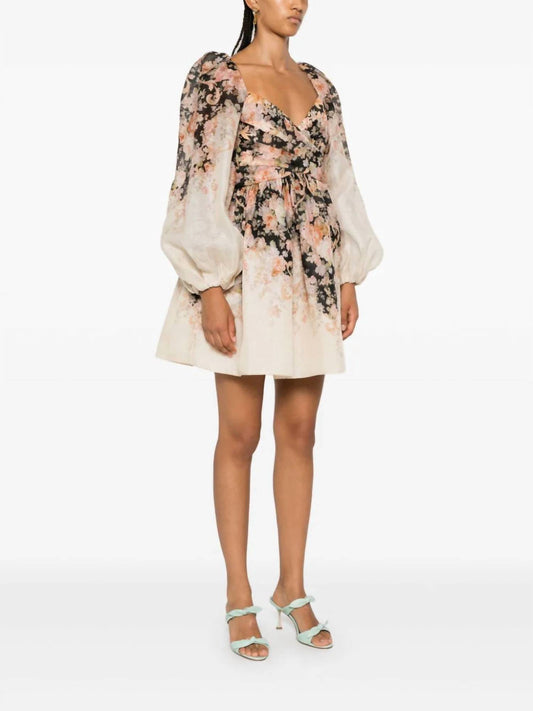 Zimmermann - Illustration Draped Mini Dress