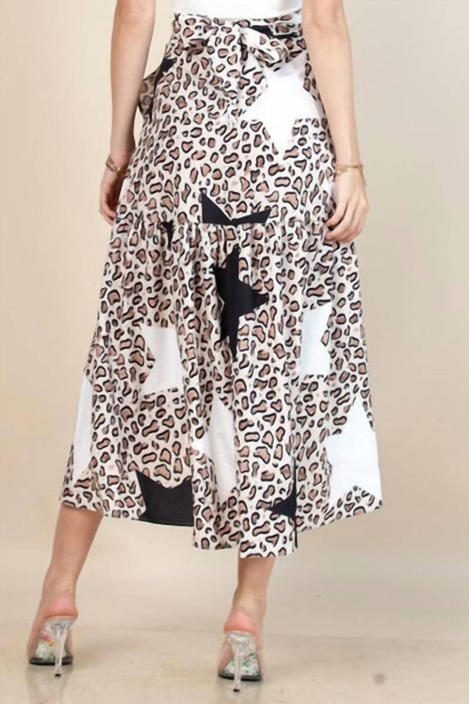 Nylon Apparel - Wraparound Wild Star Midi Skirt
