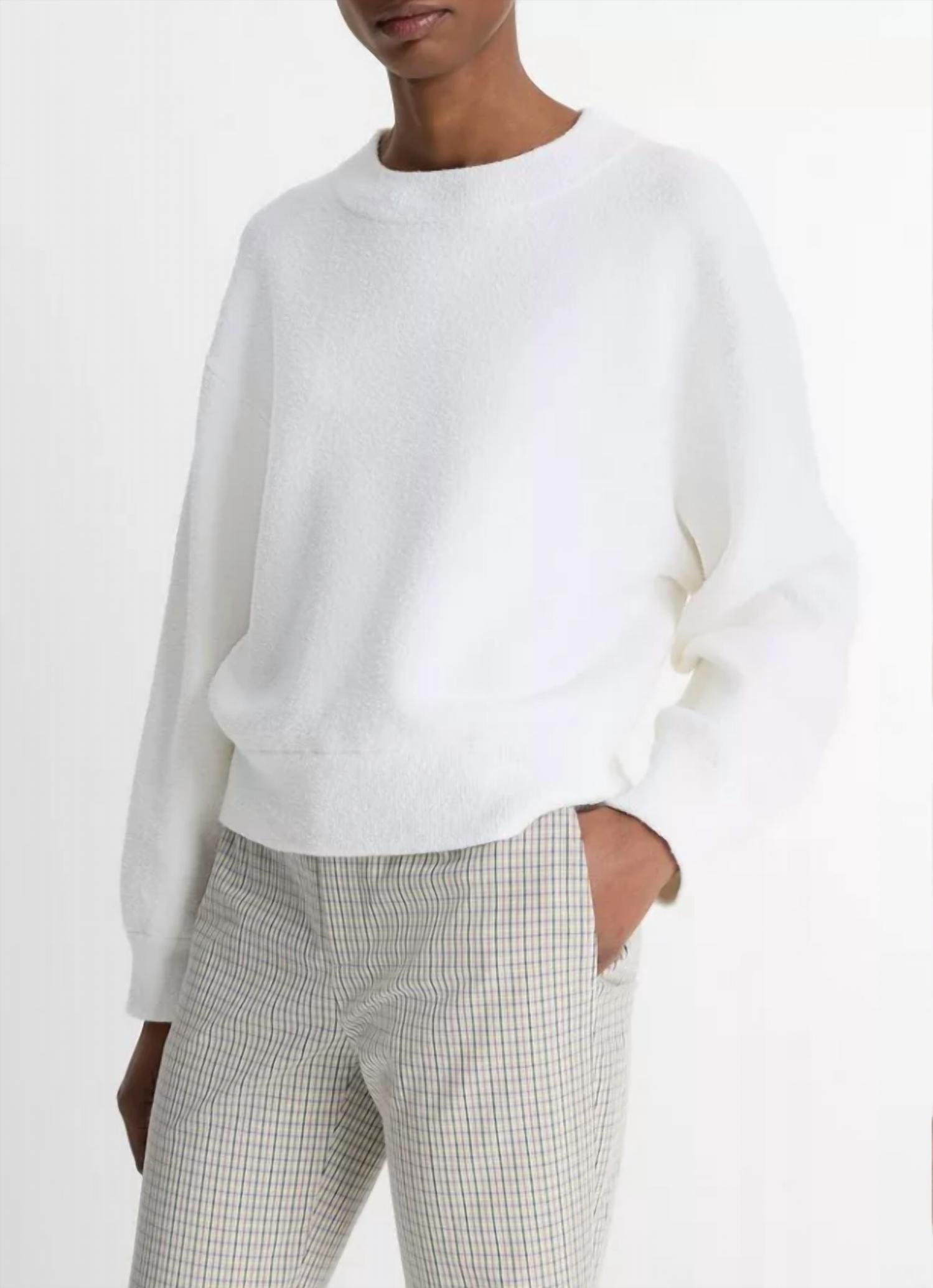 Vince - Structured Boucle Crew Neck Sweater