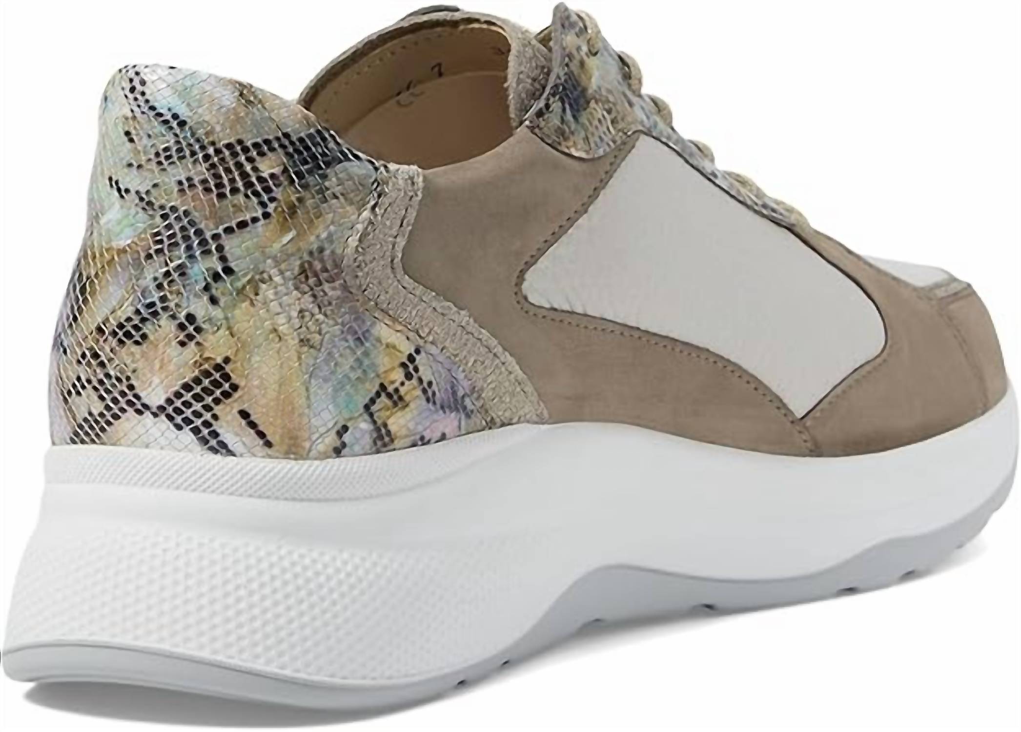 Finn Comfort Women's Piccadilly Sneaker in grey beige mountain - women's sneaker - view 4