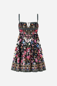 Camilla - Women's Gathered Bust Tiered Mini Dress