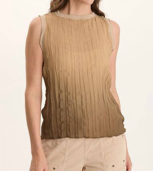 Xcvi - Idonia Crinkle Pleat Tank Top