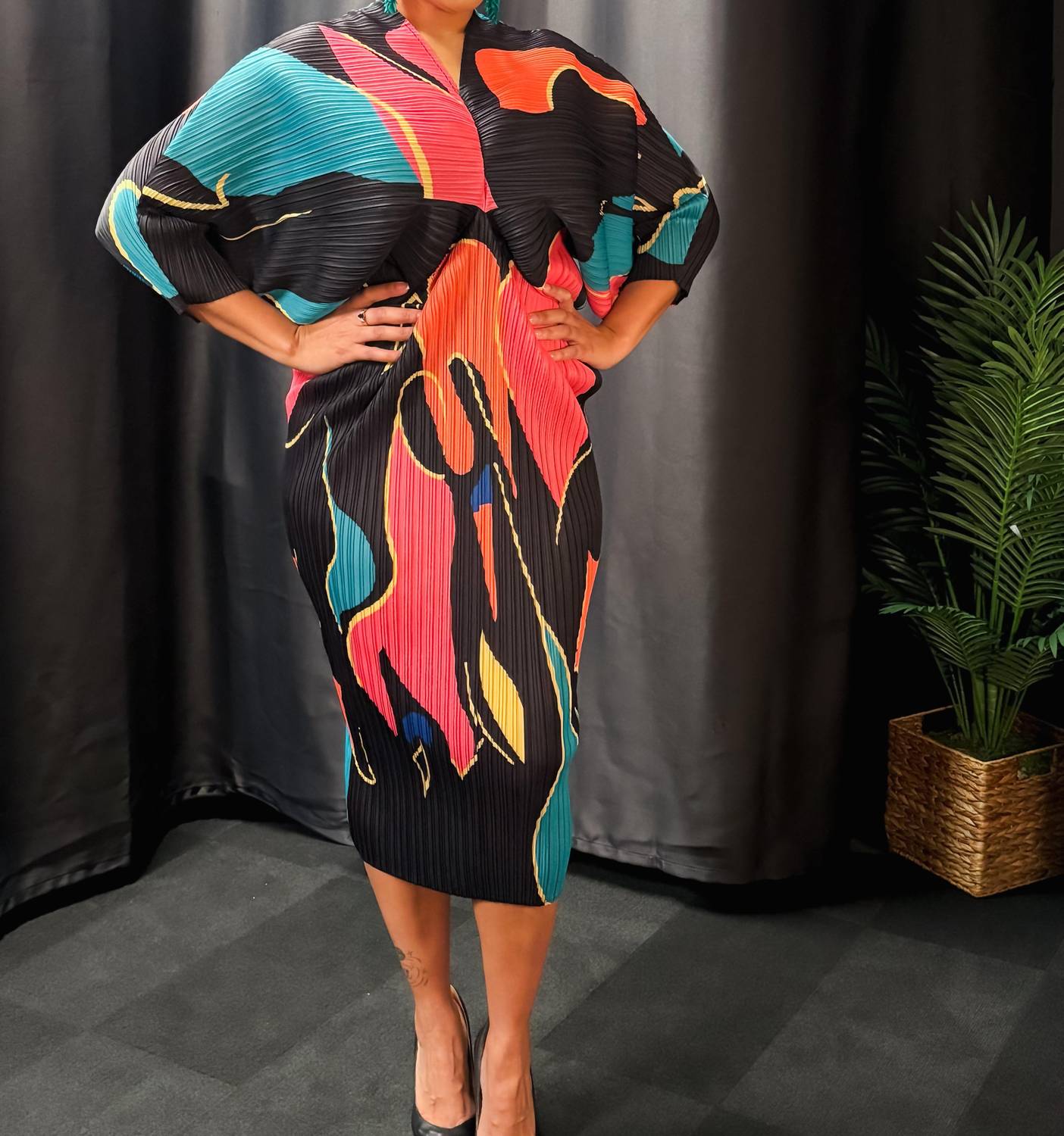 Dorcas - Sunset Swirl Dress