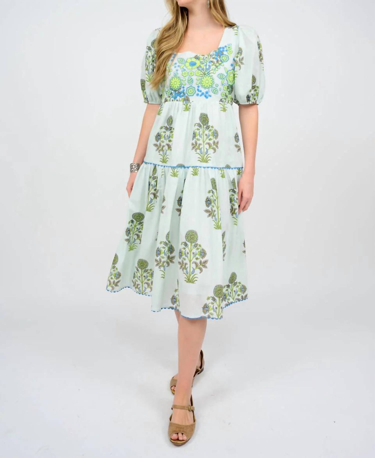 Sister Mary - Arianna Embroidered Midi Dress