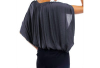 Naked Zebra - Grecian Drape Bubble Blouse