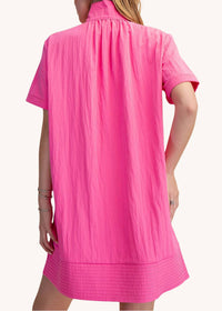 Glam - Chloe Stand Collar Mini Shirt Dress