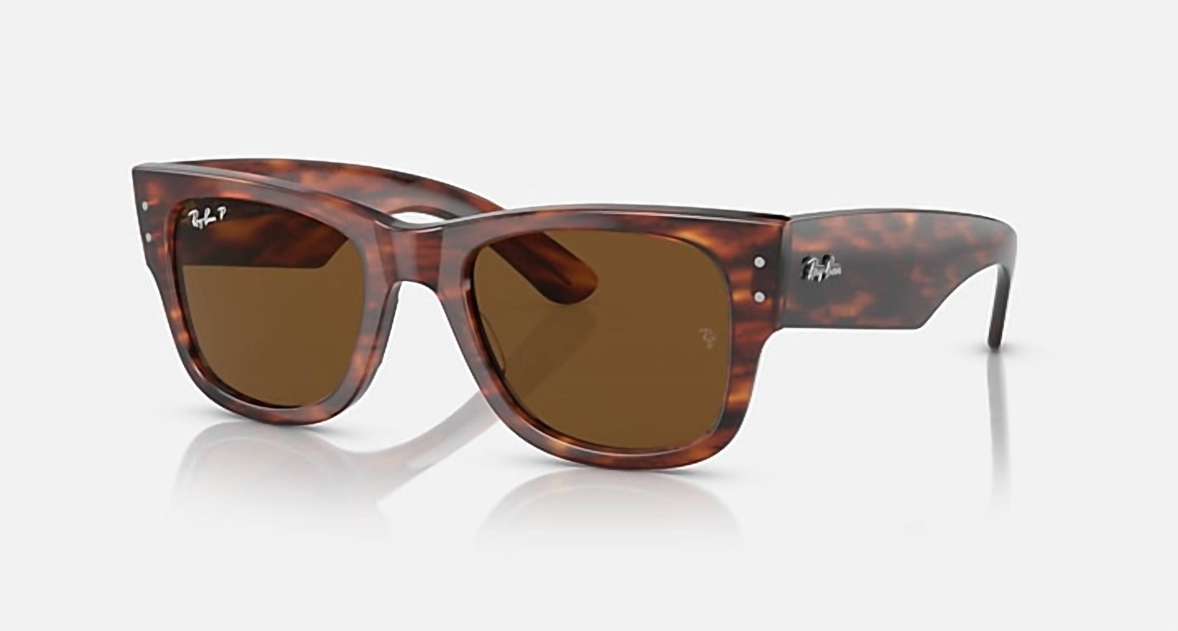 Ray Ban - Mega Wayfarer Medium Polarized Sunglasses Rb0840s 954/57