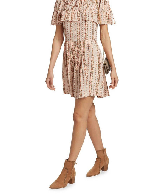 See By Chloe - Josephine Floral Ruffle Trim Mini Dress