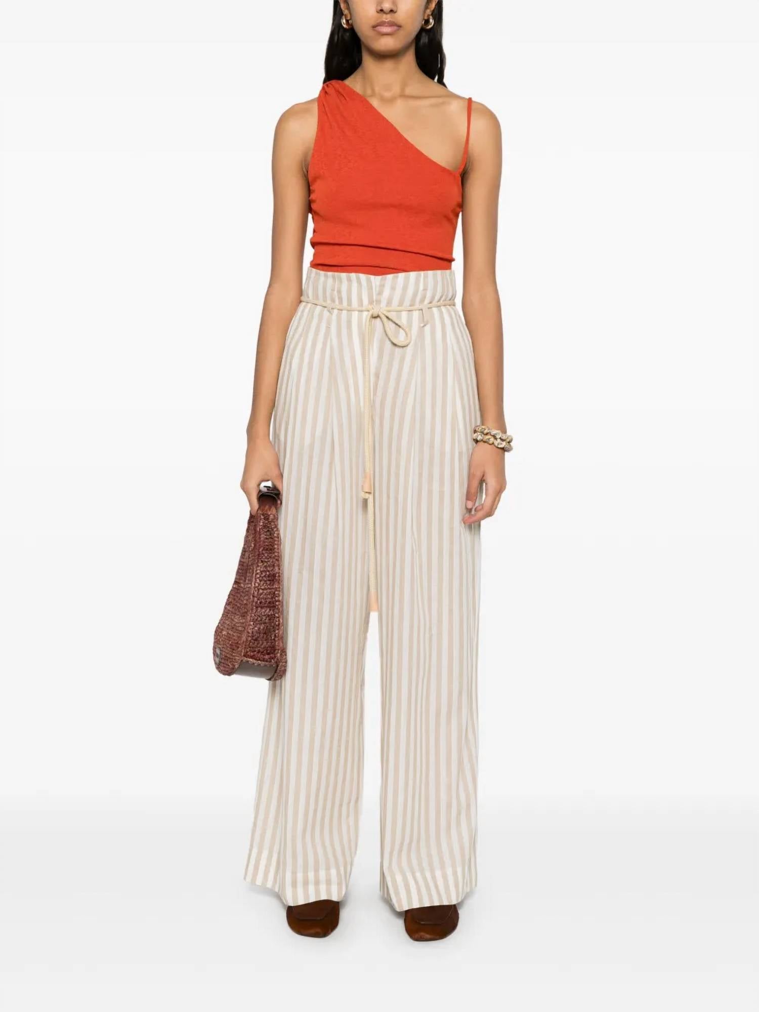 Nanushka - High Waist Pants With Belt