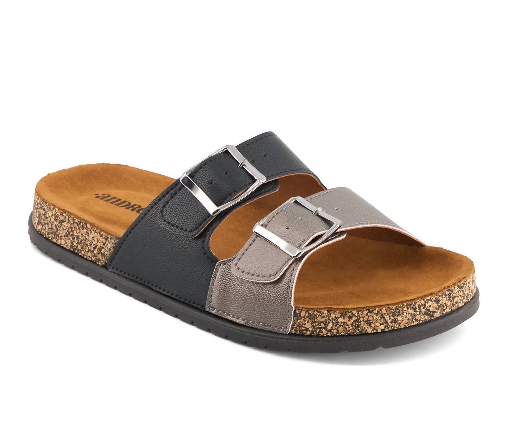 Andrea - Women's Double Strap Footbed Sandals
