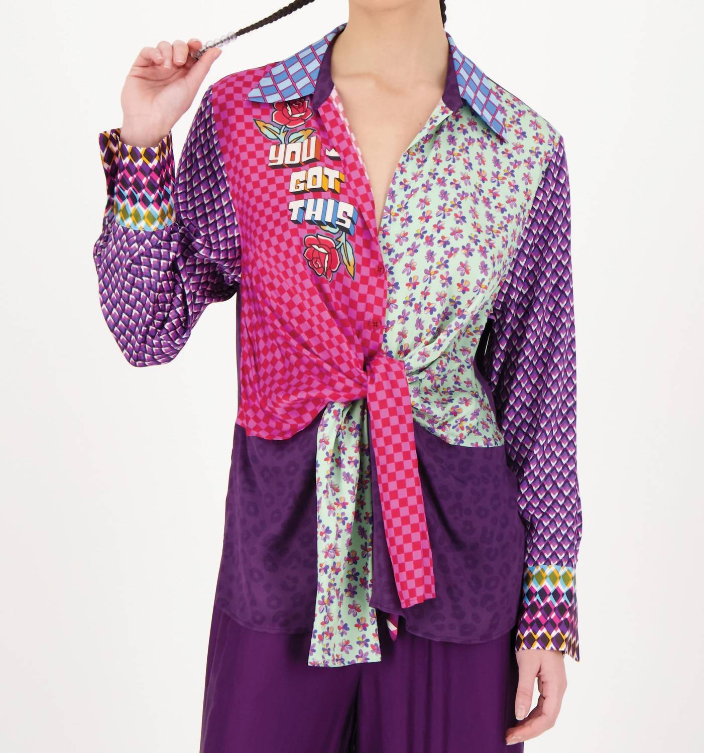 Me369 - Reyna Tie Waist Shirt