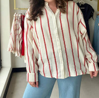 Sunday Edition - Women's Stripe Gauze Top