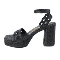 Matisse Women's Moorea Block Heel Ankle Strap Sandals in black - women's sandal - alternate view