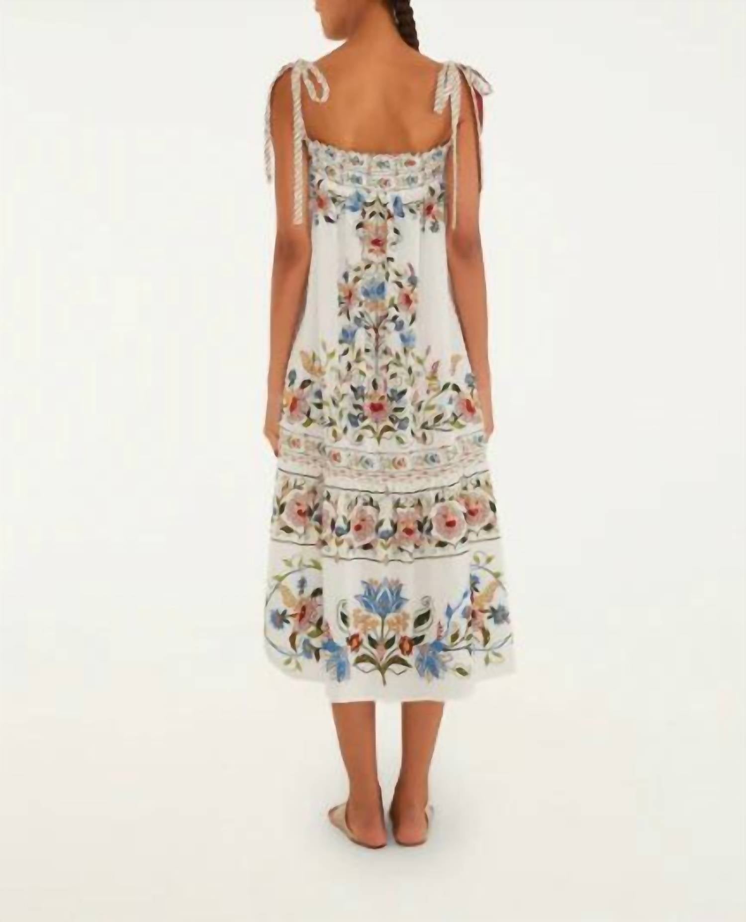 Farm Rio - Stitched Garden Long Dress