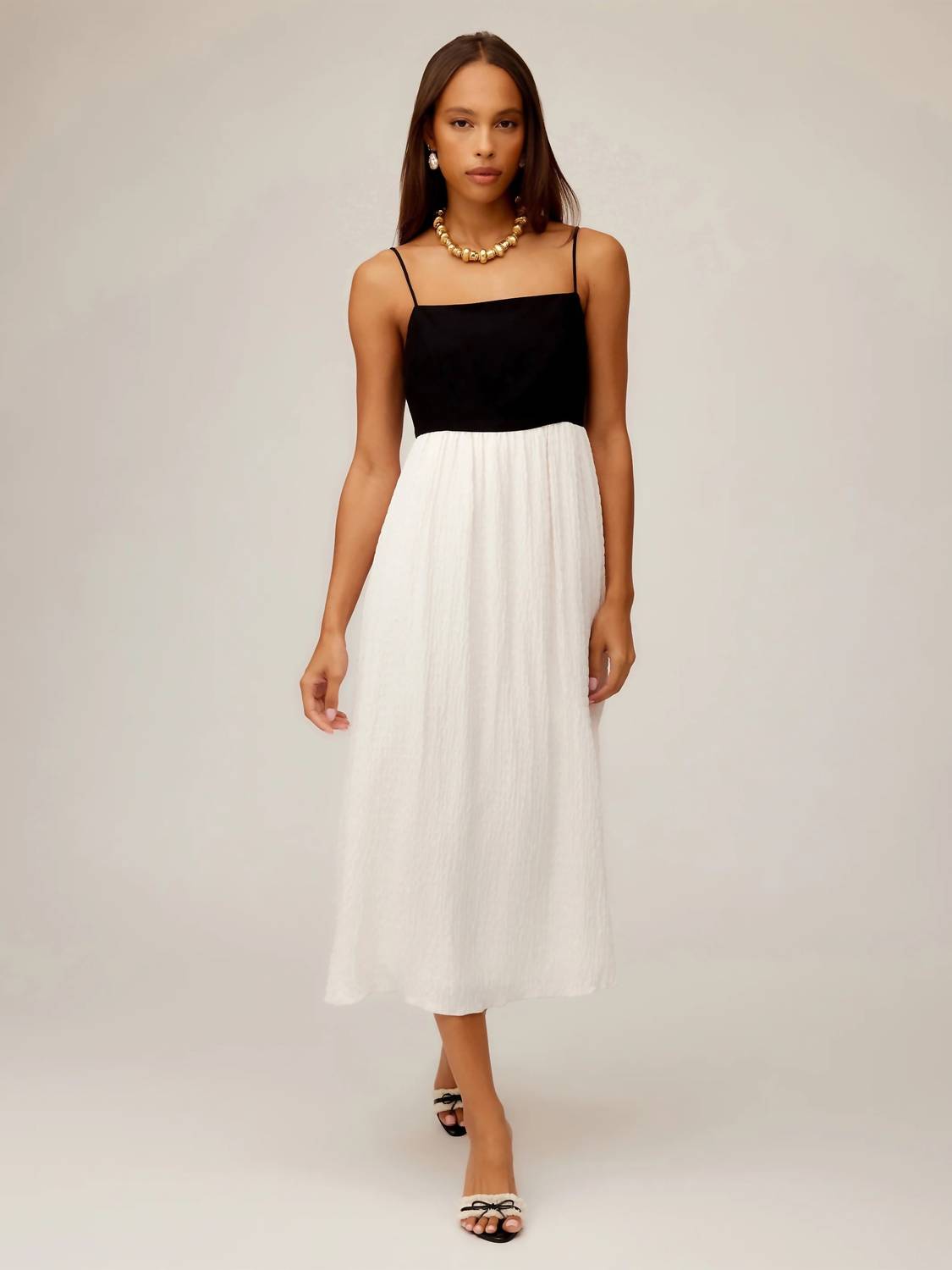 Fifteen Twenty - Anetta Contrast Midi Dress