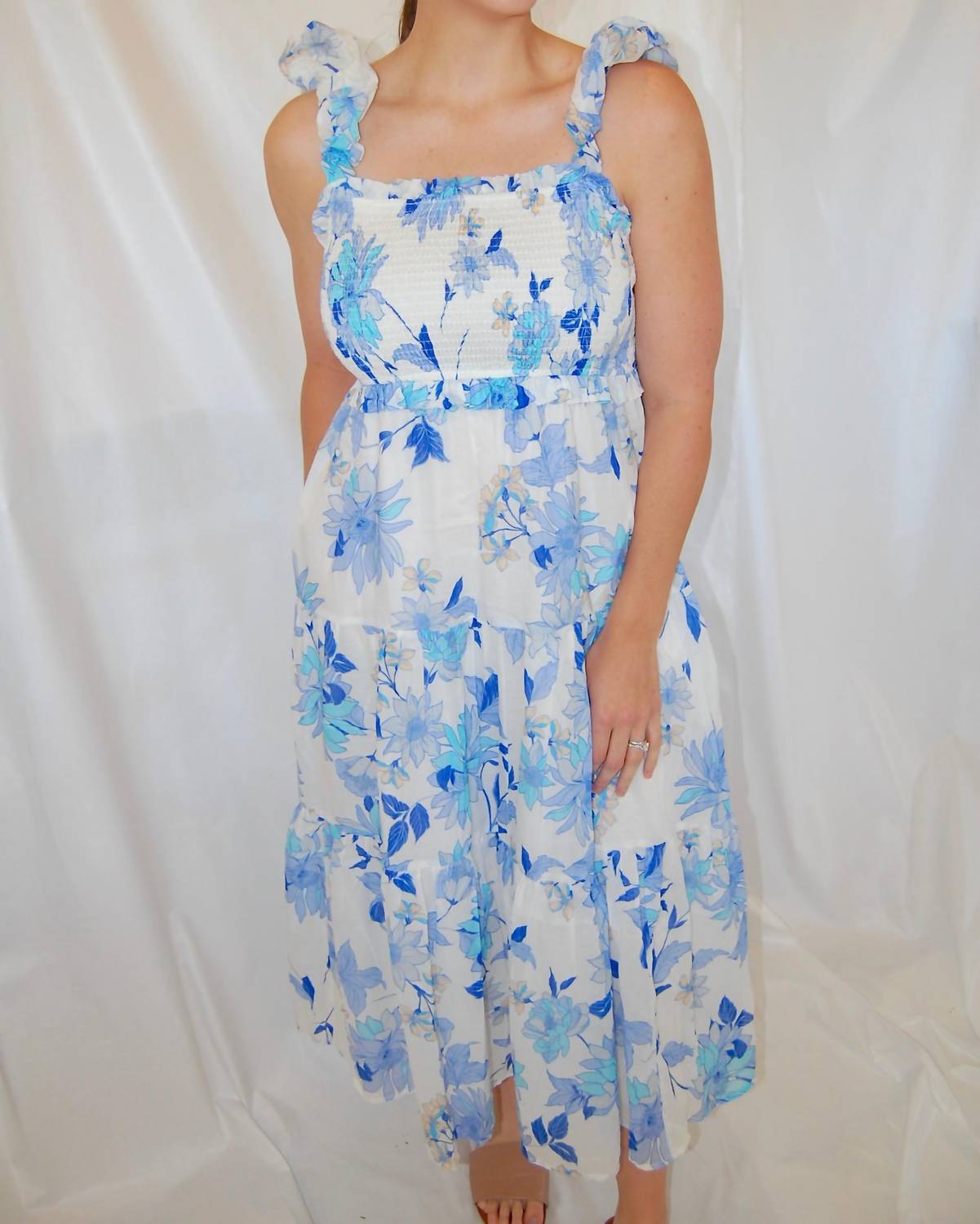 Fate - Denise Floral Details Maxi Dress