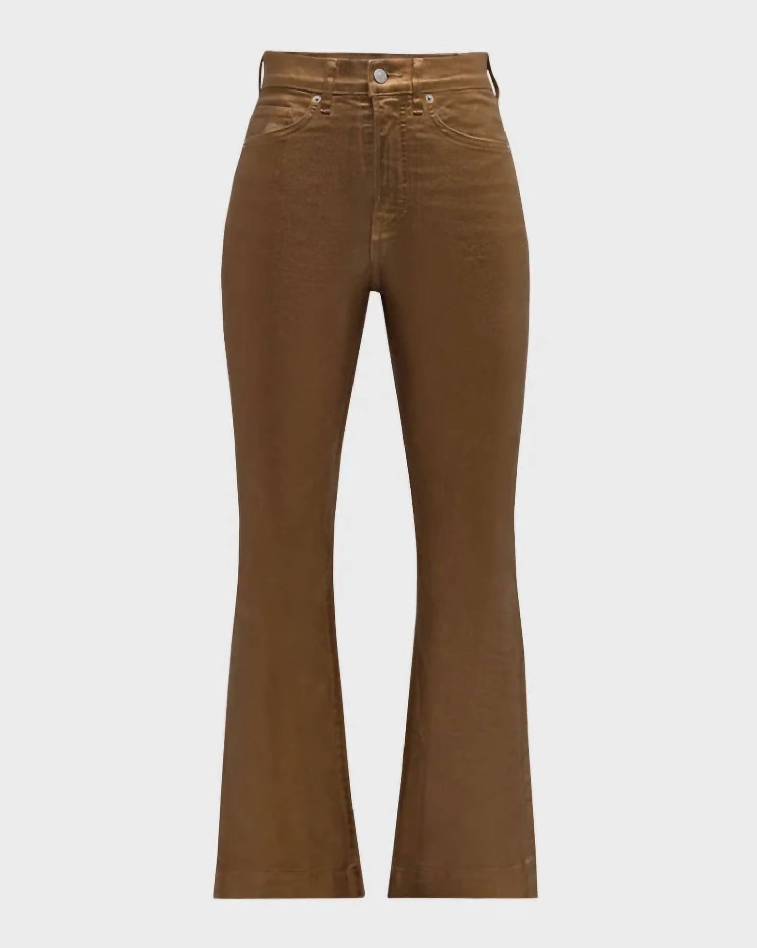 Veronica Beard - Carson Ankle Flare Metallic Pant