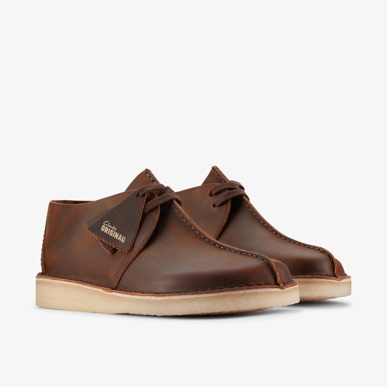 Clarks Men's Desert Trek Shoe in beeswax brown - men's shoe - view 4