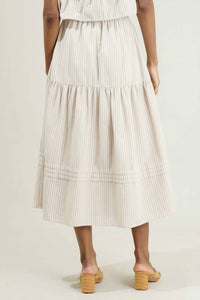 Sugarlips - Everlanes Striped Flores Midi Skirt