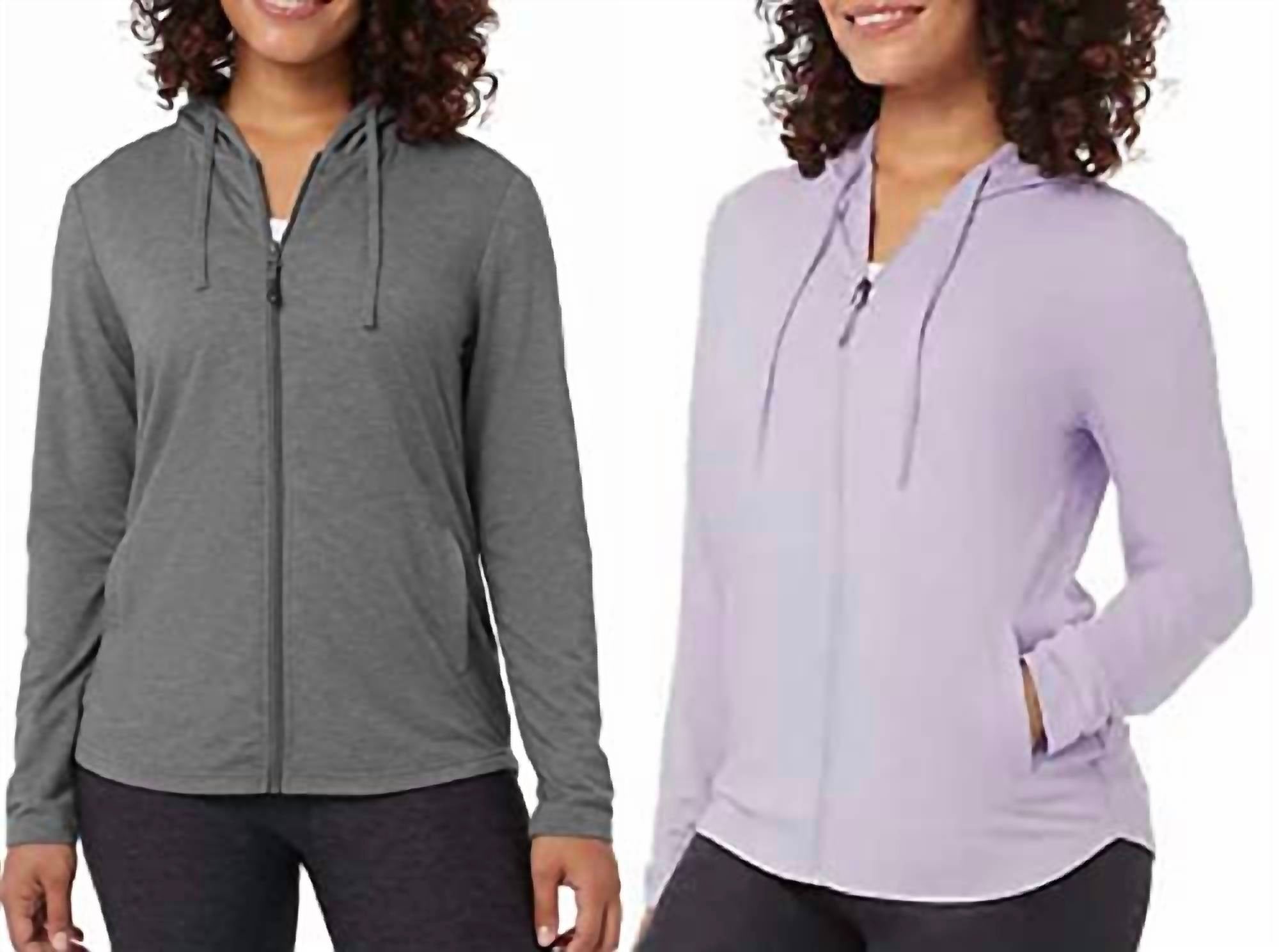 32 Degrees - Women's Full Zip Hoodie - 2-pack