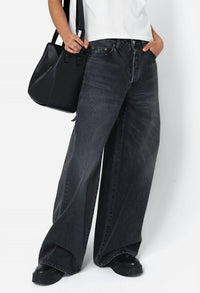 John Elliott - Nova Mid Rise Wide Leg Denim Jeans