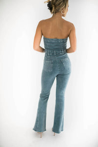 Falcon Park - Quinn Zip Up Denim Jumpsuit