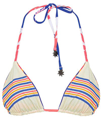 MAAJI Balmy Sliding Reversible Triangle Bikini Top in sunlit bloom - women's swimwear - view 5
