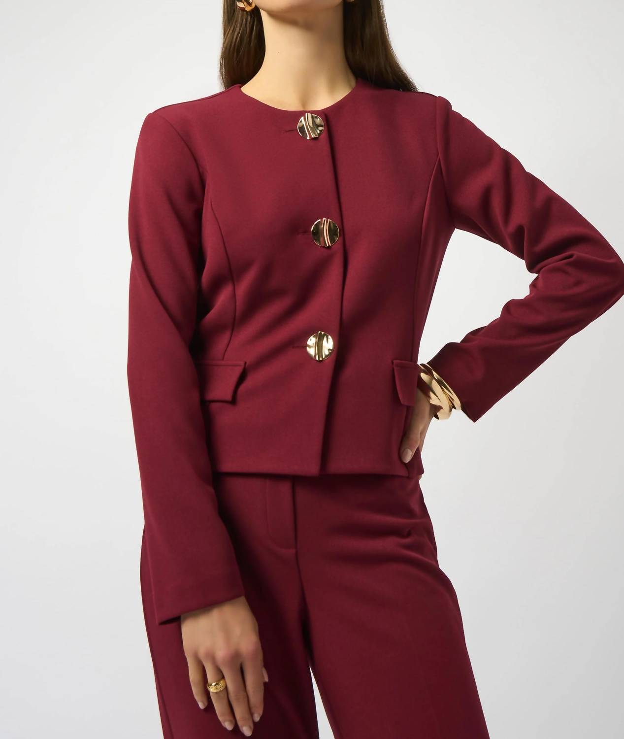 Joseph Ribkoff - Long Sleeve Boxy Blazer Jacket