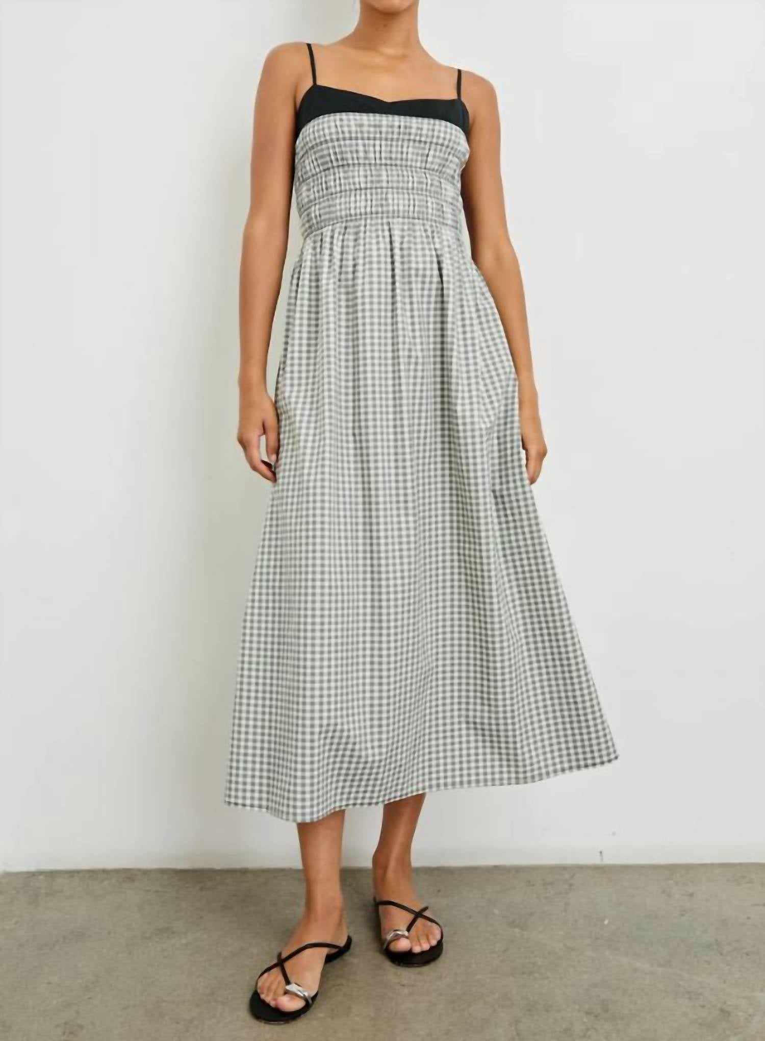 Rails - Primrose Black Trim Neckline Midi Dress