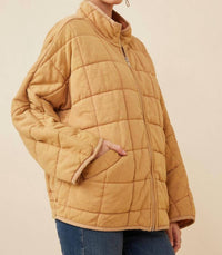 Hayden La - Quilted Zip Up Padded Jacket