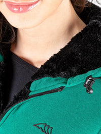 GREEN PEPPER WOMAN’S FULL ZIP HOODY SWEATSHIRT