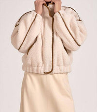 ELAN Cozy Fall Coat Jacket in sand - women's jacket