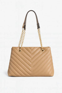 Caroline Hill - Women's Quilted Tote Bag With Wallet