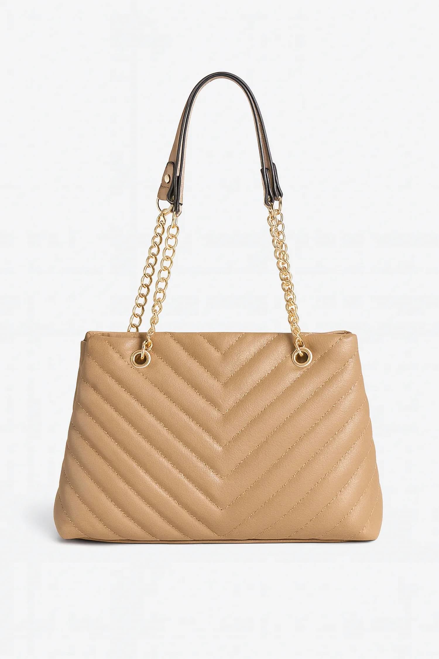 Caroline Hill - Women's Quilted Tote Bag With Wallet