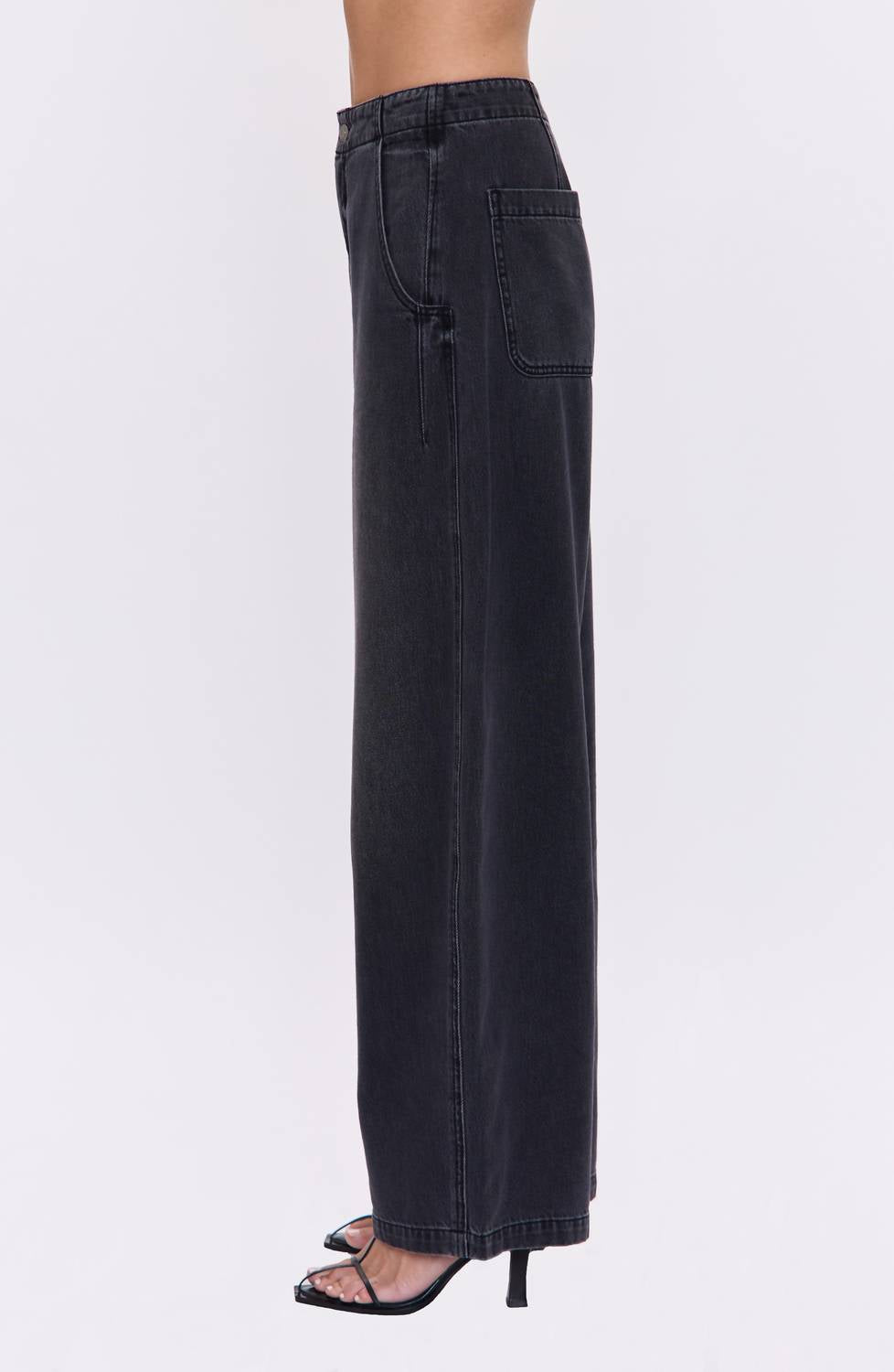Pistola - Lottie High Rise Bowed-leg Jeans