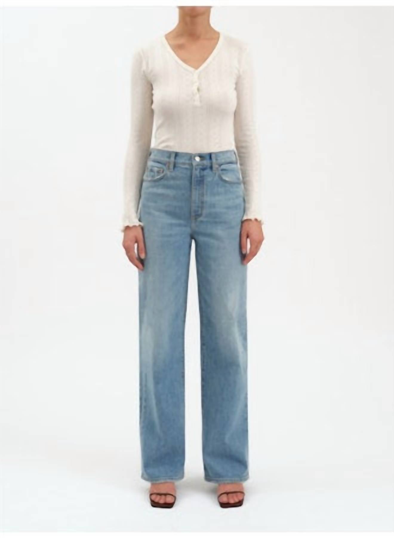 DAZE City High Rise Straight Leg Jeans in be mine vintage - women's jeans