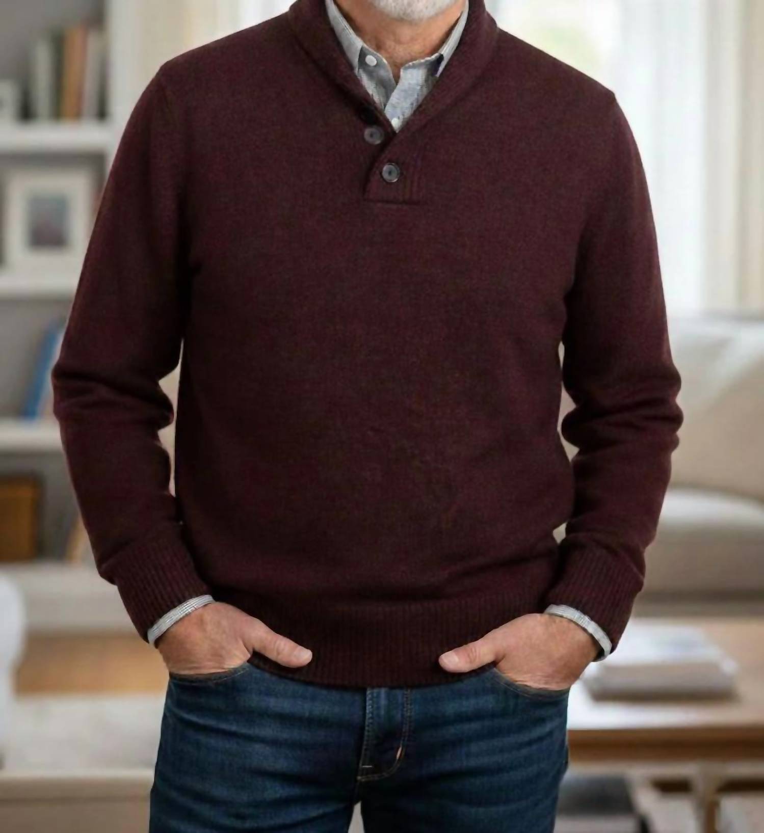 Peru Unlimited Corp. - Royal Alpaca 2-button Shawl Collar Sweater