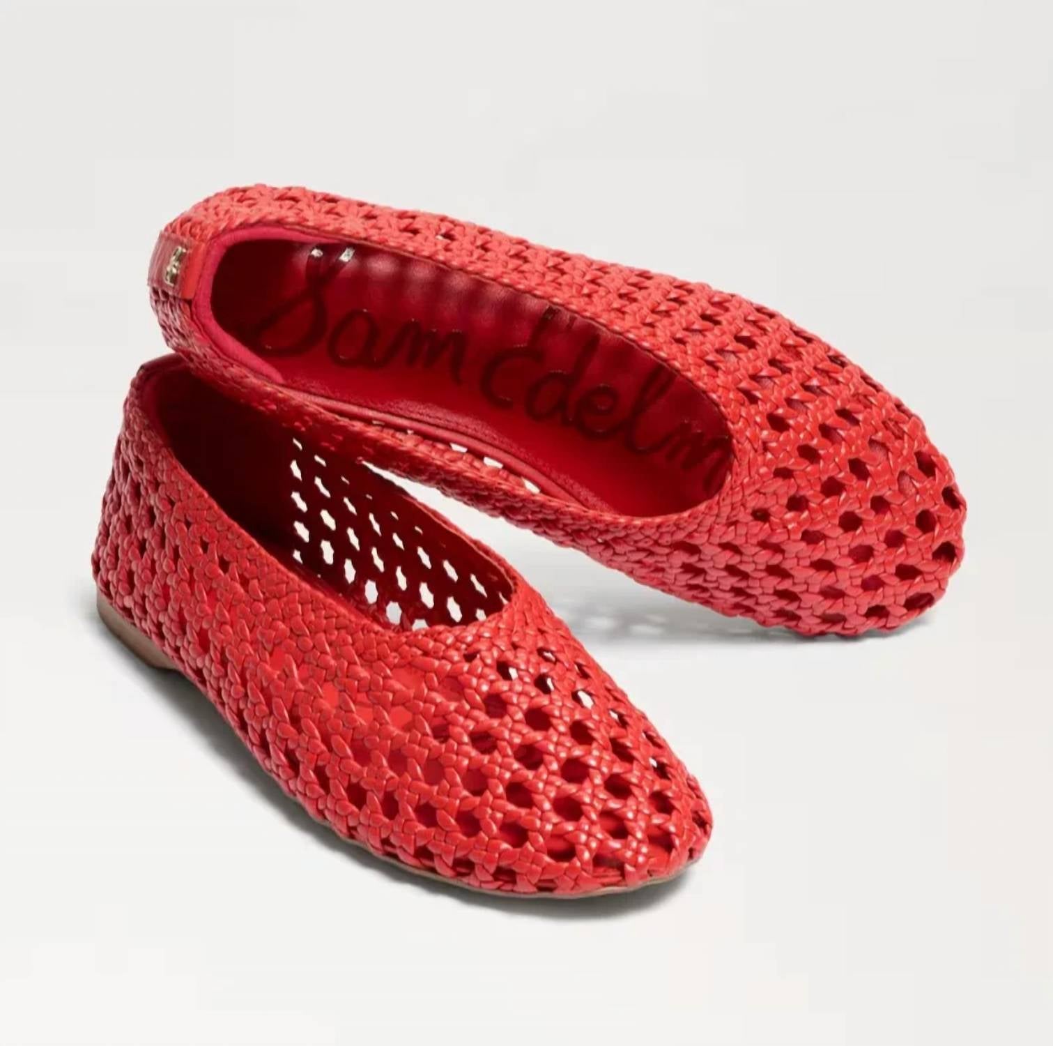 Sam Edelman - Women's Shira Woven Leather Flat Shoes