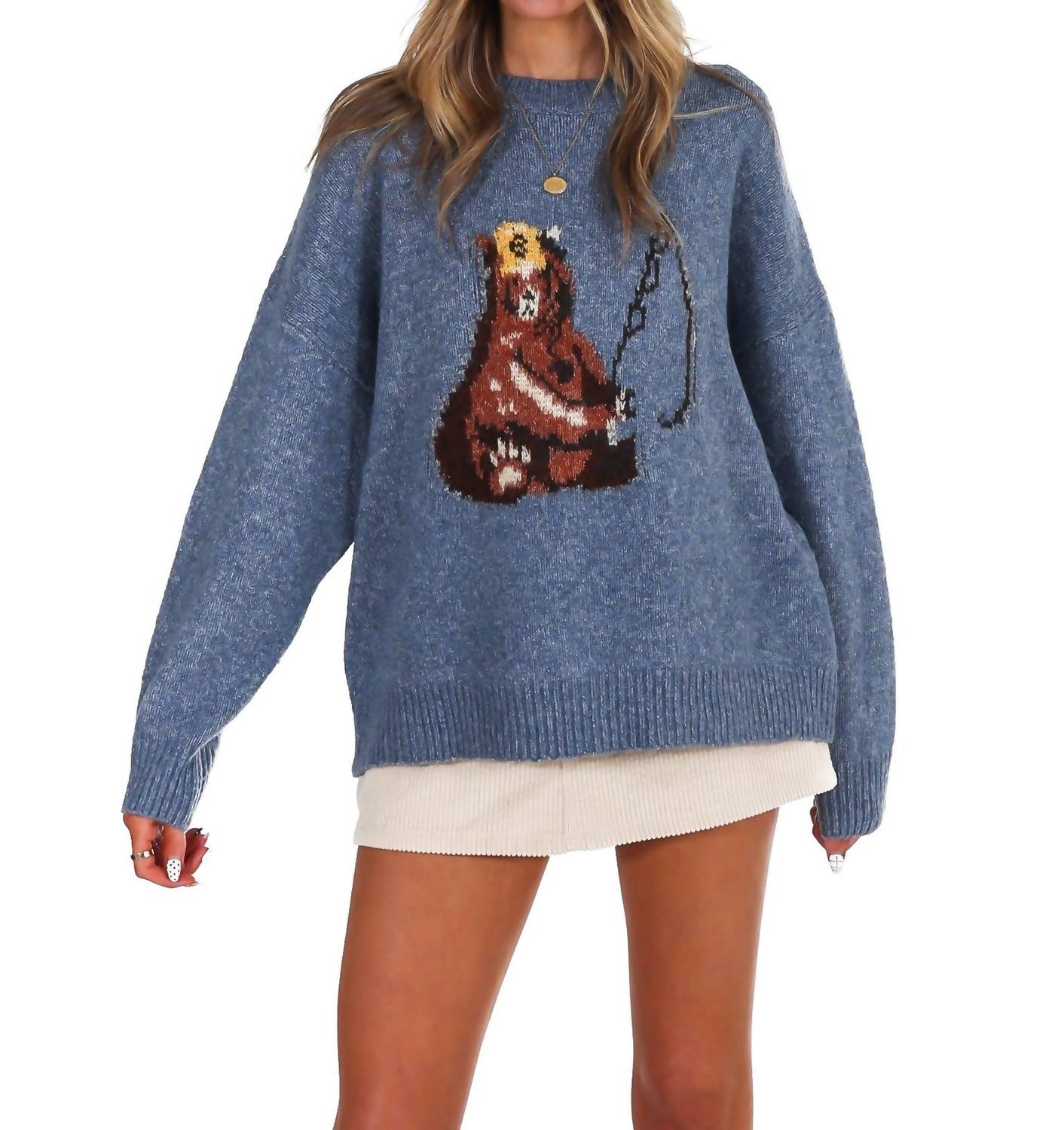 Bailey Rose - Fishing Bear Sweater