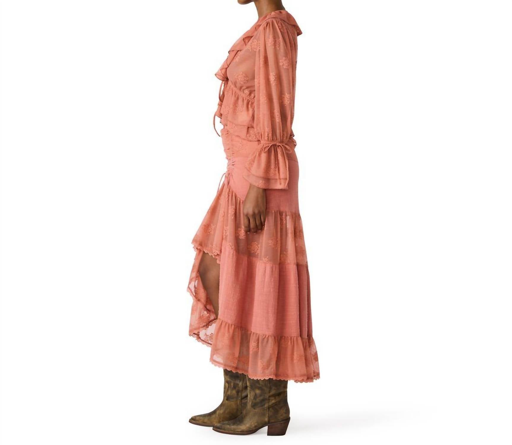 STEVE MADDEN Montana Knit Top in canyon rose - women's blouse - alternate view