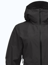 Black Diamond Women's Liquid Point Shell Jacket in black - women's jacket - detail view