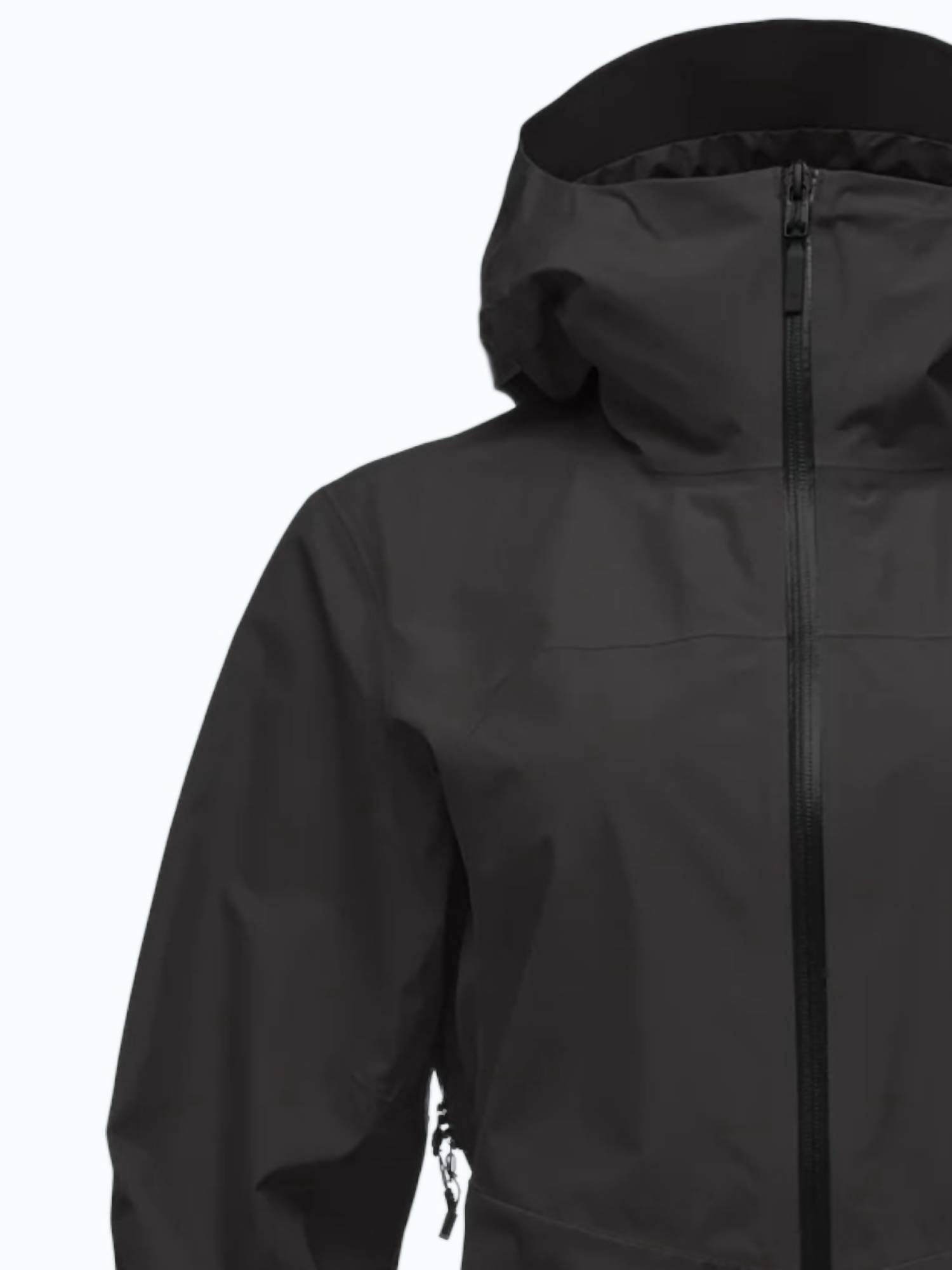 Black Diamond Women's Liquid Point Shell Jacket in black - women's jacket - detail view