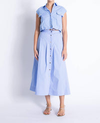 Karina Grimaldi - Eden Button Down Skirt