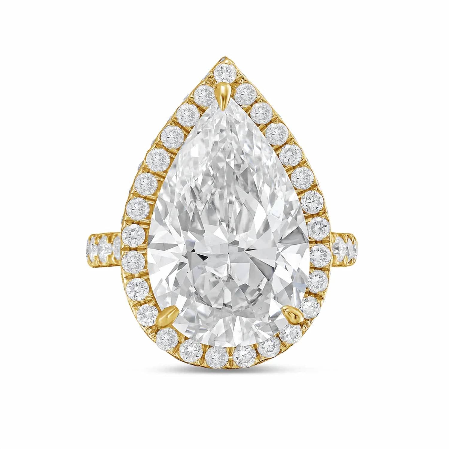 Diana M Jewels - Women's Pear Lab-Grown Diamond Fashion Ring (3.50 Ct) - Signature