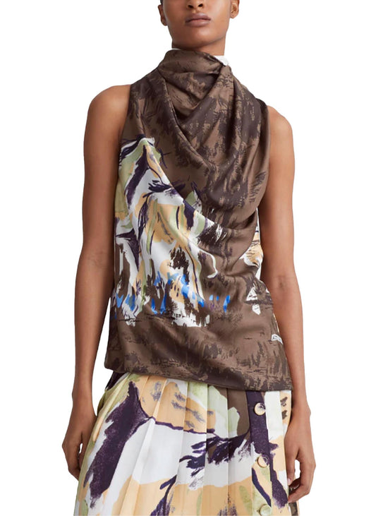 Altuzarra - Sleary Printed Silk Twill Top